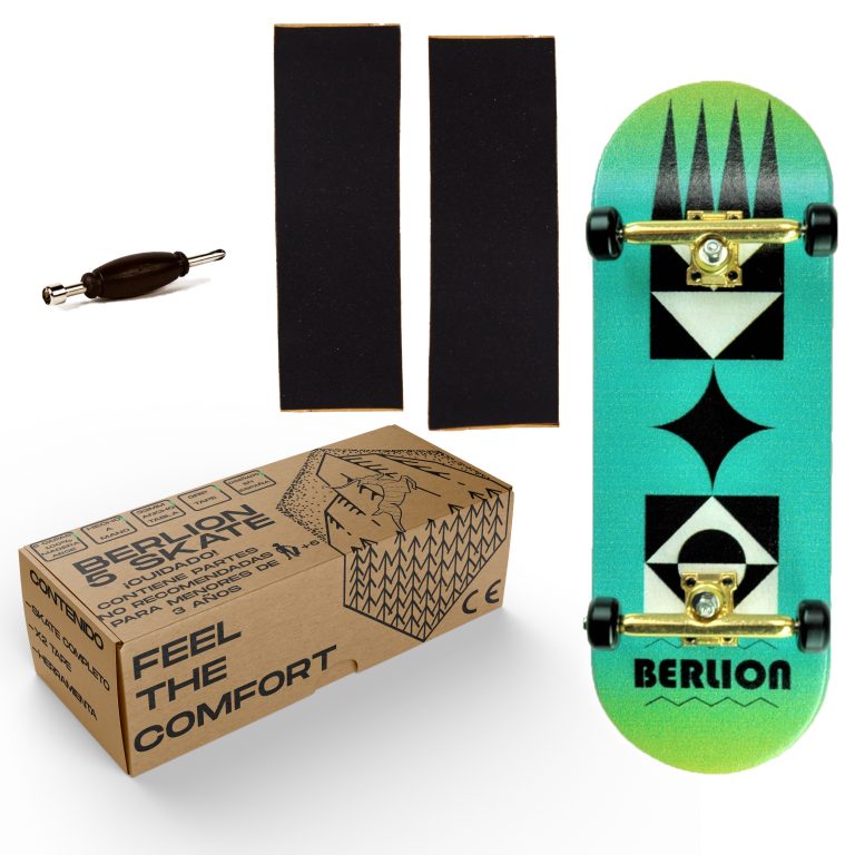 Finger Skateboards Set - 3.78\" X 1.1\" Maple Wood Deck, Alloy Trucks, PU Wheels, Includes Tool & Box, 6 Colors