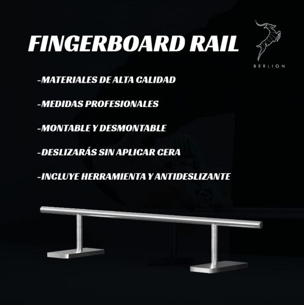 Barandilla rail fingerboard profesional desmontable - Imagen 5