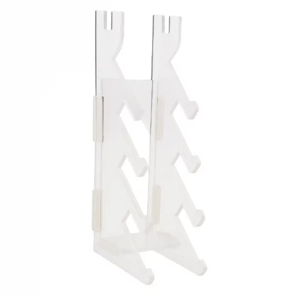 soporte transparente de metacrilato para 5 fingerboard