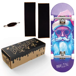 Fingerboard Berlion Santa Edition con diseño artístico y set completo profesional