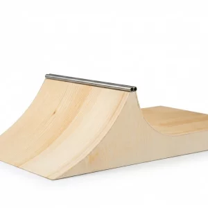 fingerboard quarter pipe madera con coping metal rampa profesional fingerboard tricks